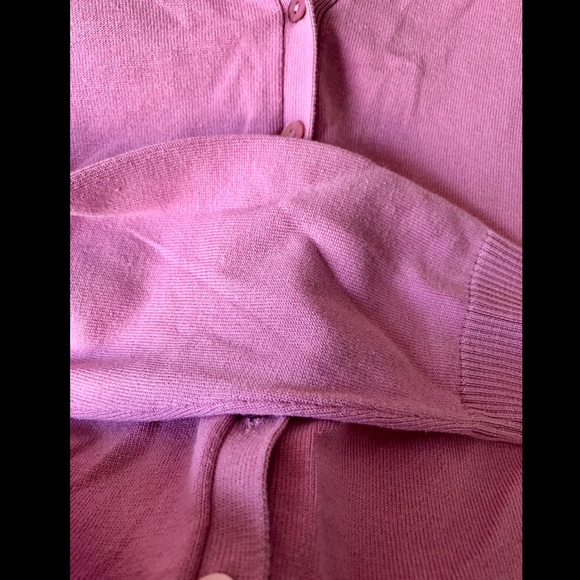 SILX by August Silk Button Pink Cardigan - Picture 4 of 5